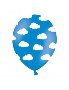 Balão Azul Nuvens